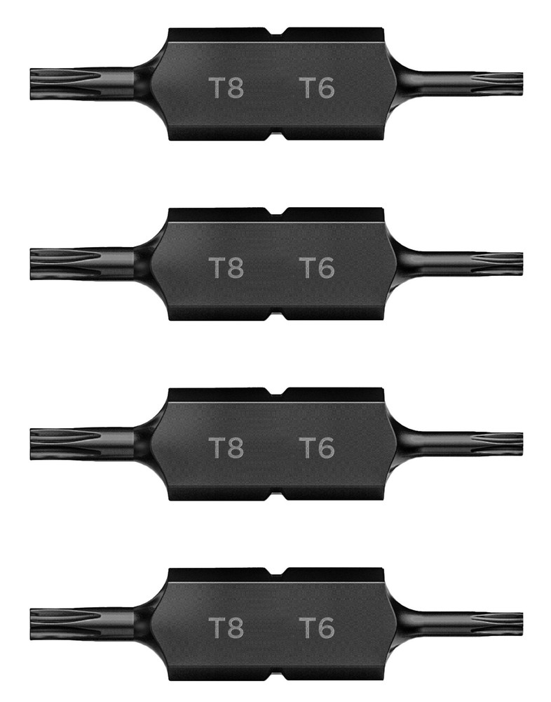 Galvanox Torx T6/T8 Double-Ended Bits for Leatherman Multi-Tools (4-Pack)
