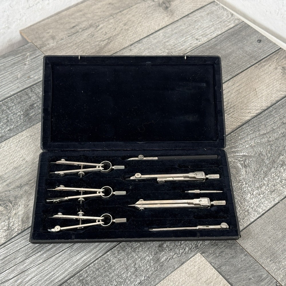 Jakar Drawing Draughtsman Instruments Vintage  S.100 Scientific Technical Case