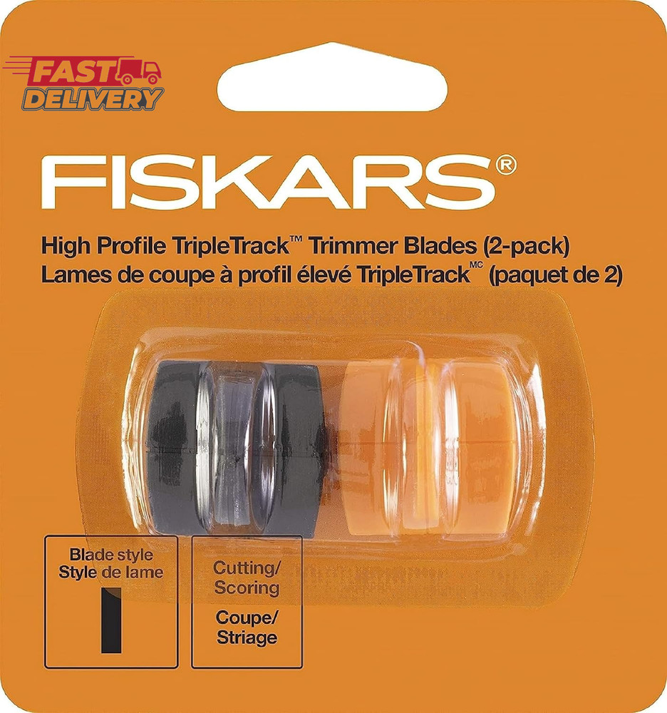 Fiskars Tripletrack Trimmer Replacement Blades - 2-Pack - High Profile Style I B