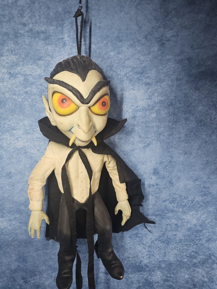 Vintage Large 1999 Rubber Halloween Hanging Magic Group Dracula