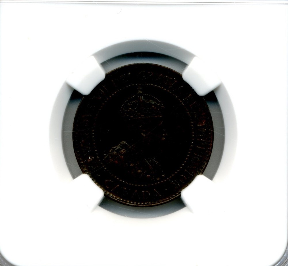 Canada. Large Cent. 1907-H NGC AU 58 BN