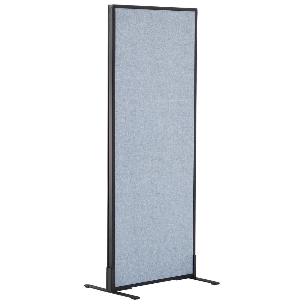 24-1/4"W x 60"H Freestanding Office Partition Panel Blue