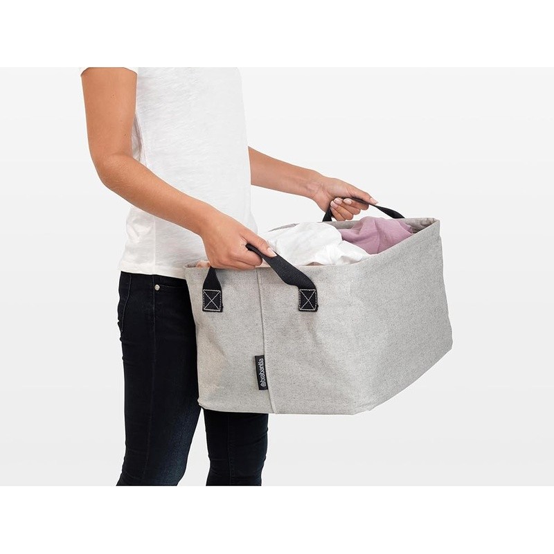 Collapsible Laundry Basket Foldable Hamper Water Resistant Storage Soft Handles
