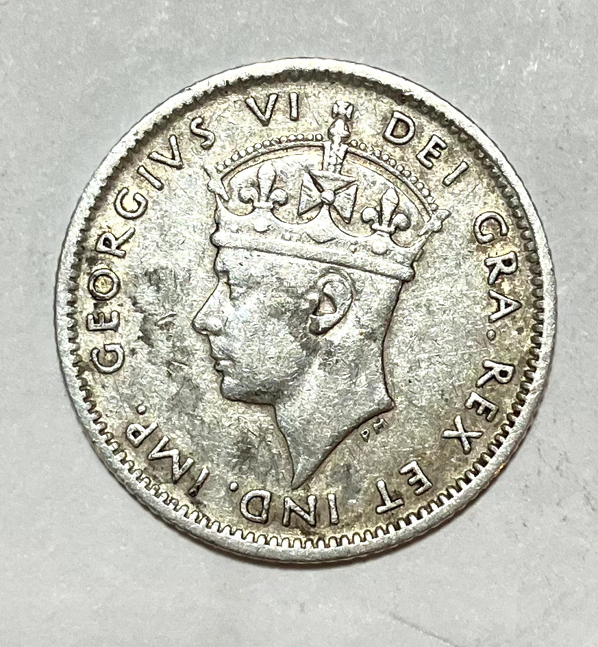 1940Newfoundland Silver 10 cents