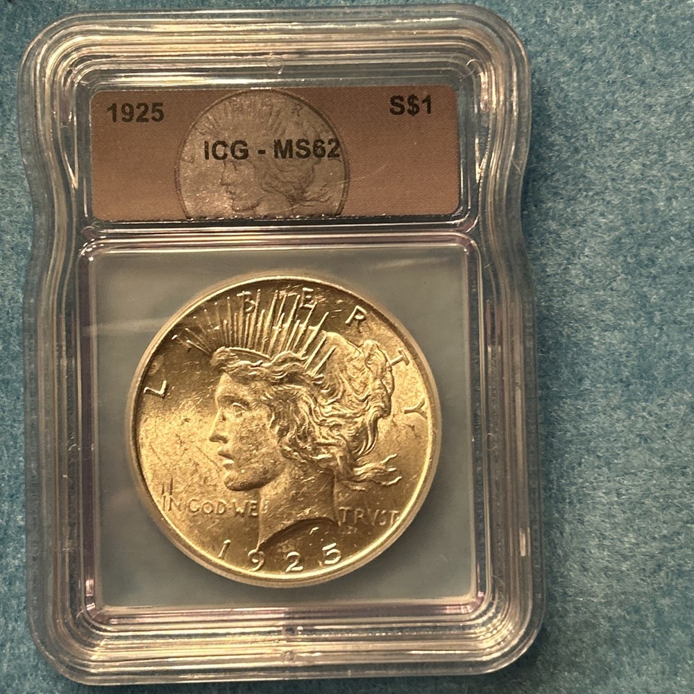 1925 PEACE DOLLAR ICG MS62 - 2 Available!
