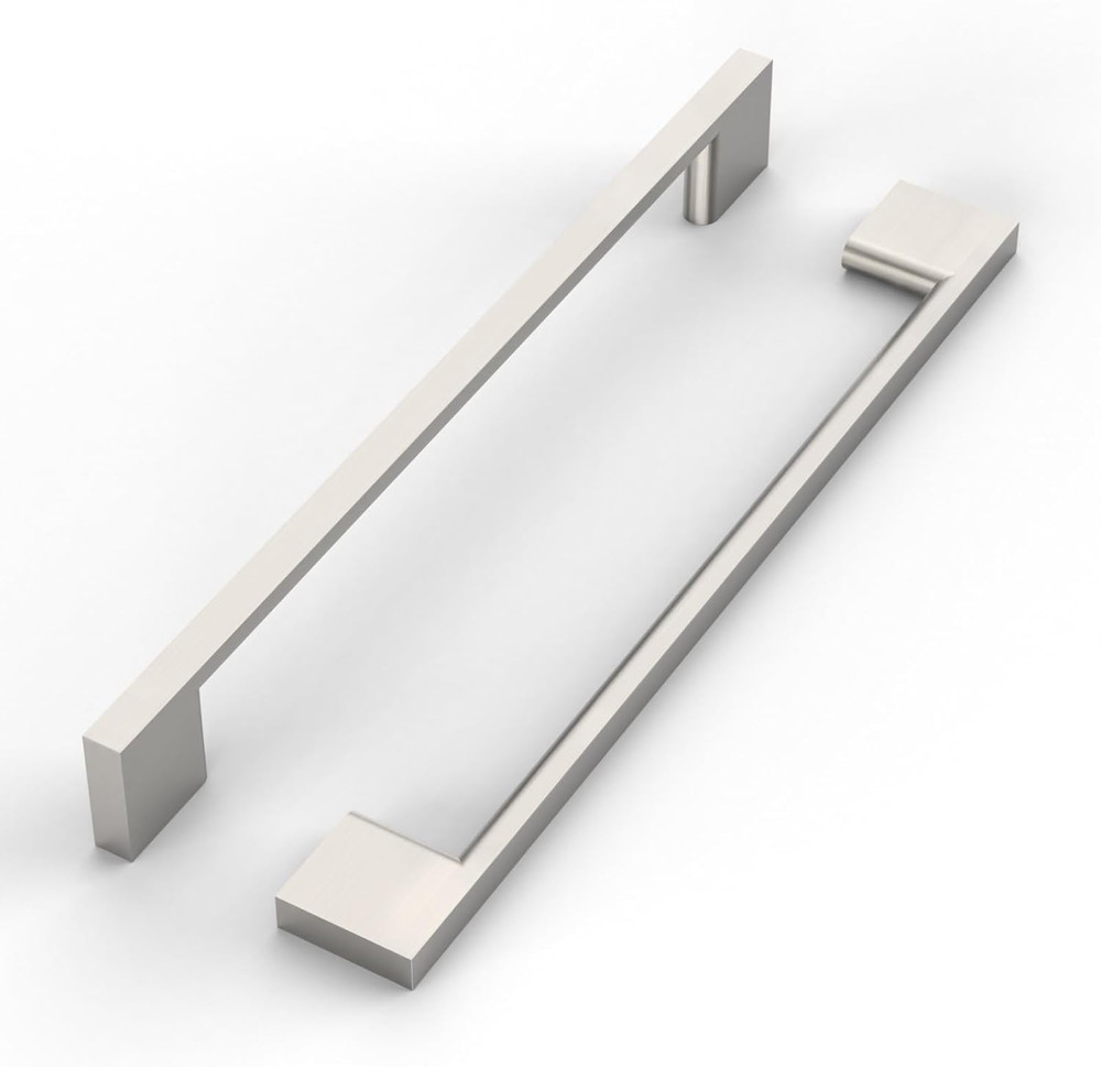 10 Pack 10" Brushed Satin Nickel Cabinet Pulls for Kitchen & Cupboard Drawers