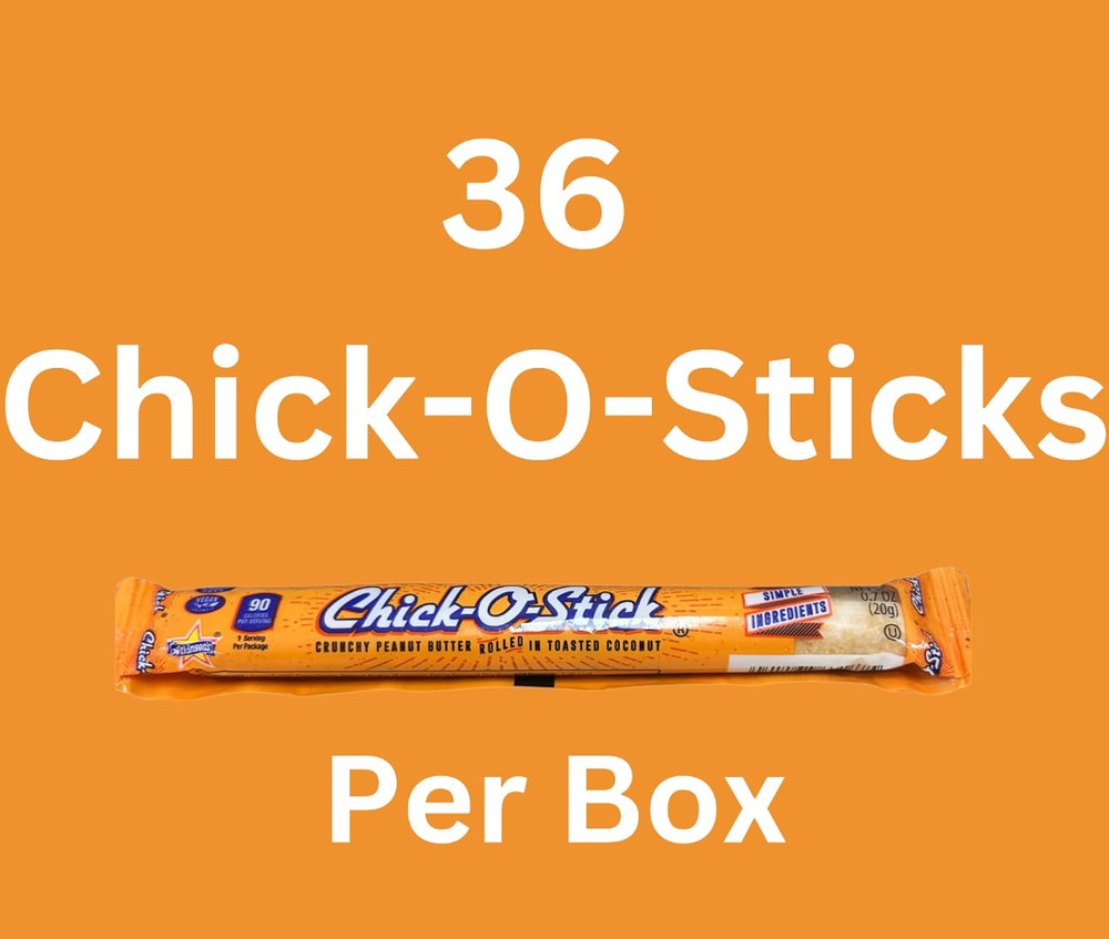 Chick-O-Stick with Roasted Peanuts and Coconut, .07oz, 36 Count