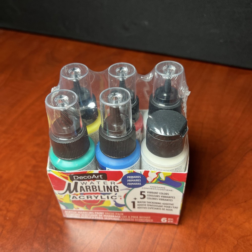 DecoArt Water Primaries Value Pack 2oz 6/Pkg - Various (1729) New