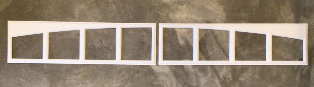 4 Amarr Arch Thames Replacement Inserts for Long Panel Amarr Garage Doors White