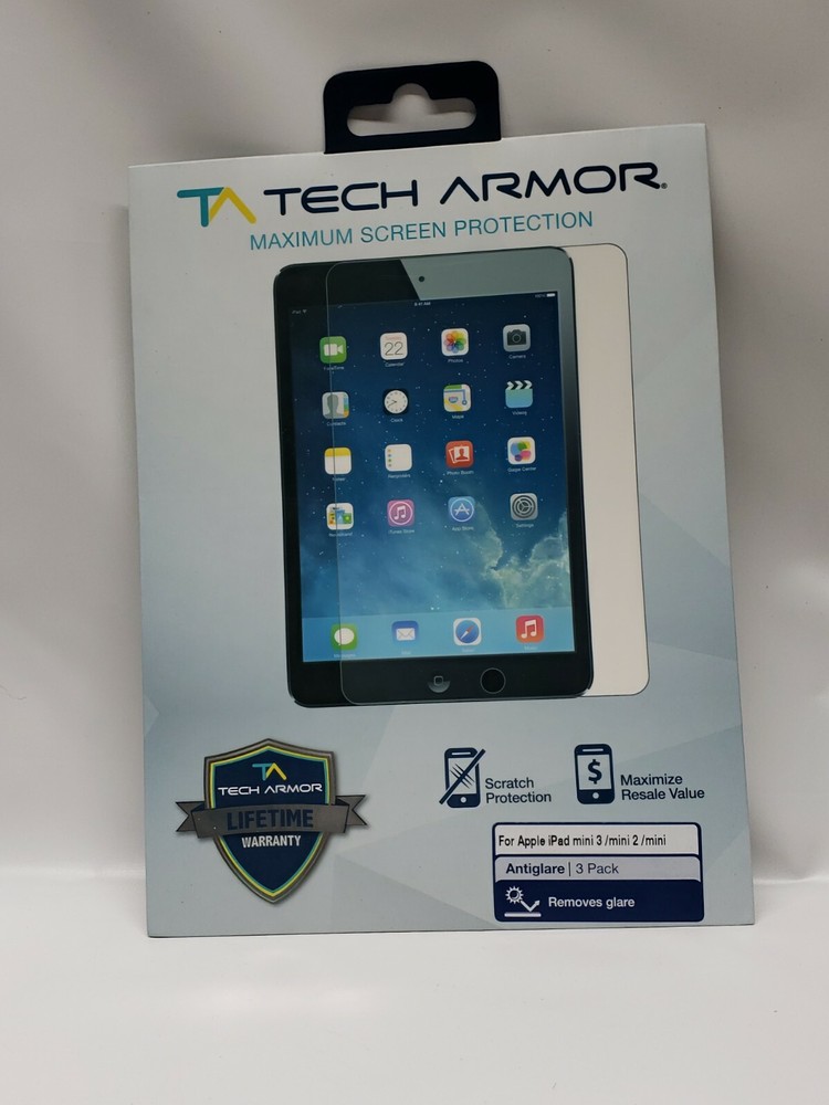 Tech Armor HD Clear Screen Protector for Apple iPad mini/mini 2/mini 3 Pack Of 3