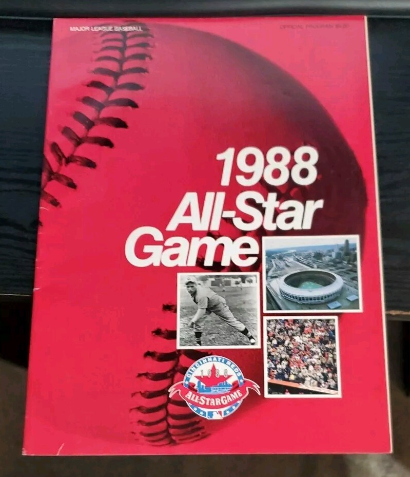 1988 MLB All-Star Game Program Cincinnati