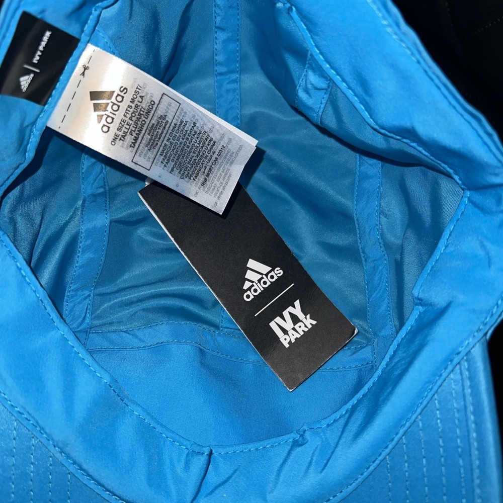 IVY PARK Adidas Five Panel Strapback Hat By Beyonce Blu Ivy Blue
