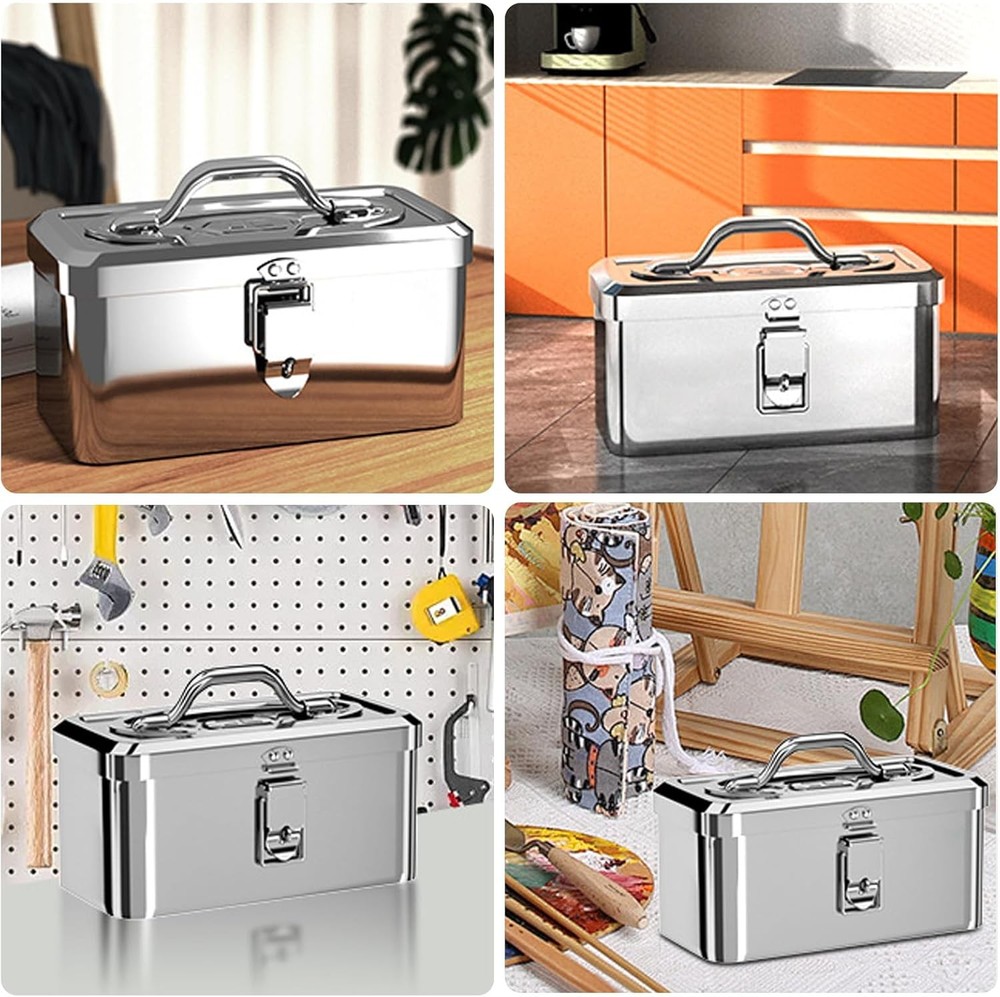 Mechanical Tool Suitcase Hard Case Organizers Safe Tool Box Tool Box Stainles