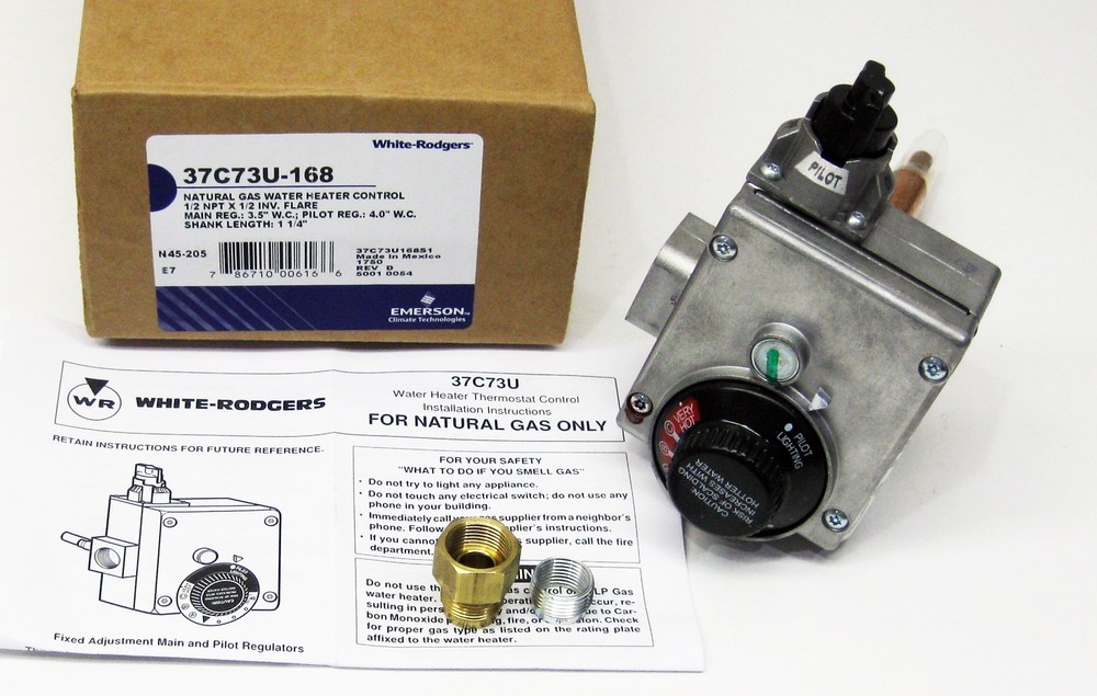 Water Heater Gas Thermostat White Rodgers 37C73U-168 Natural Gas