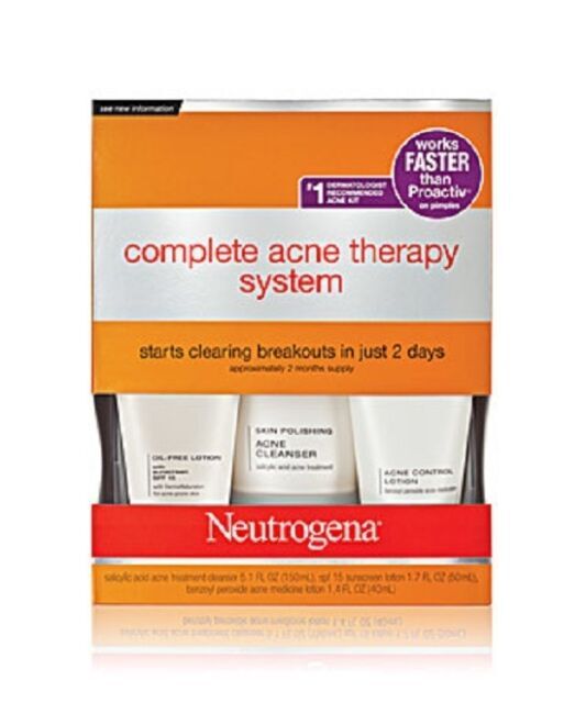 Neutrogena Complete Acne Therapy Solution. Set Trio. Discontinued. READ