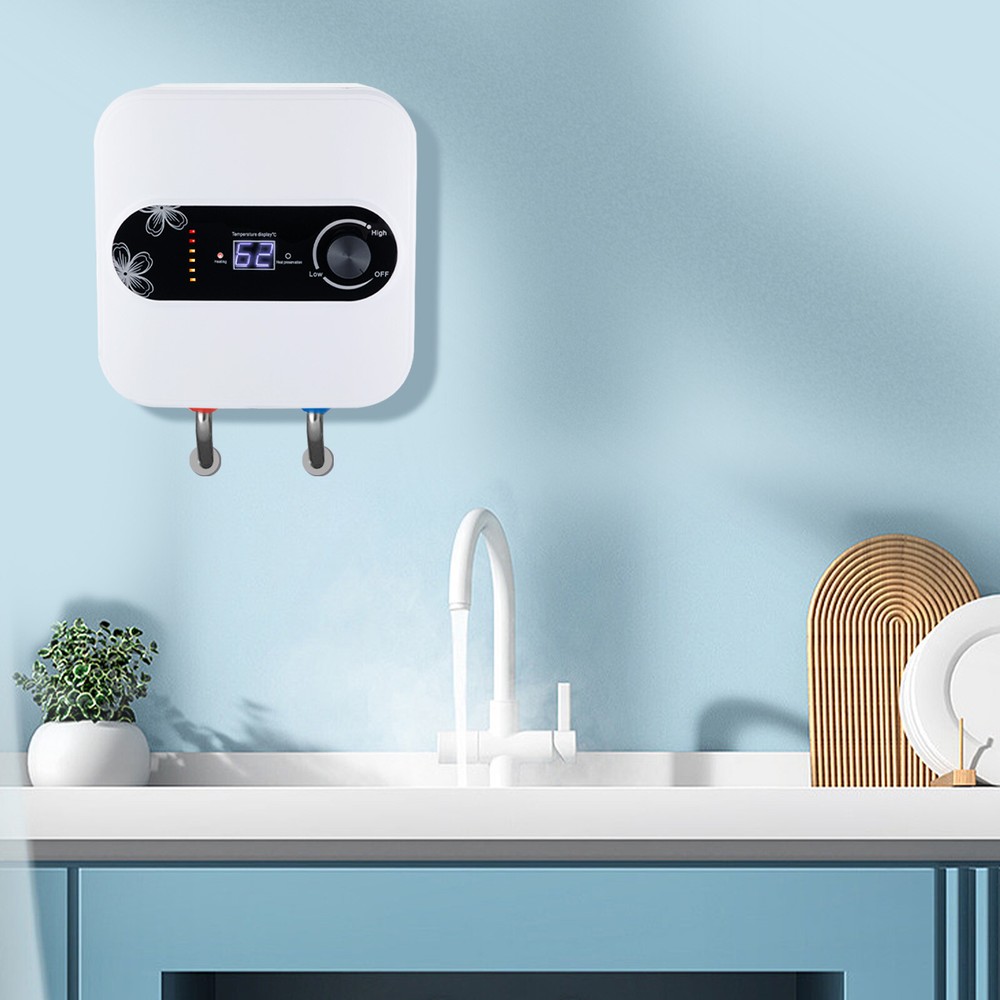 Tank Storage Hot Water Instant Heater Electric 8L Mini Compact Kitchen 1500W