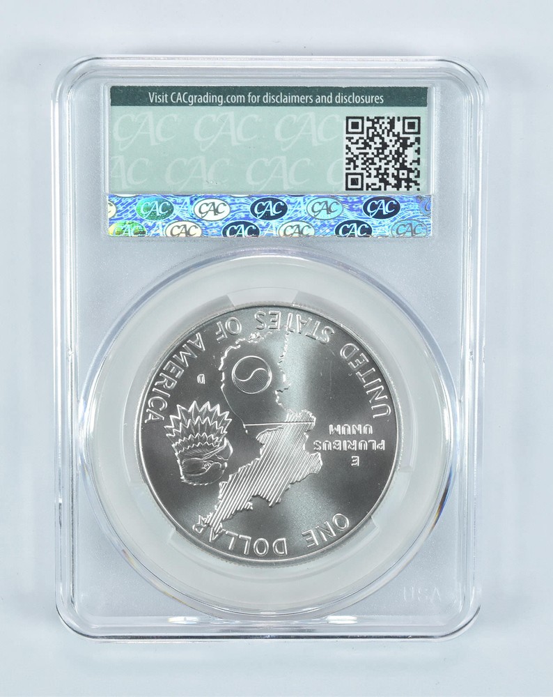 1991-D Korea Commemorative Silver Dollar MS69 CAC CACg