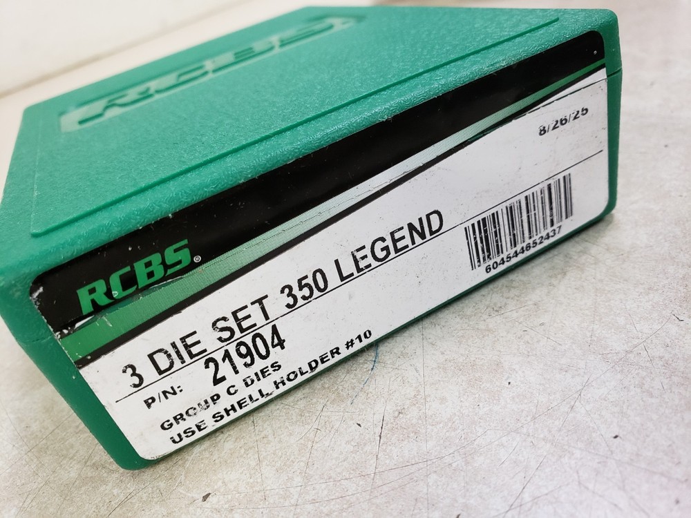 RCBS 350 Legend Rifle Reloading Dies 21904
