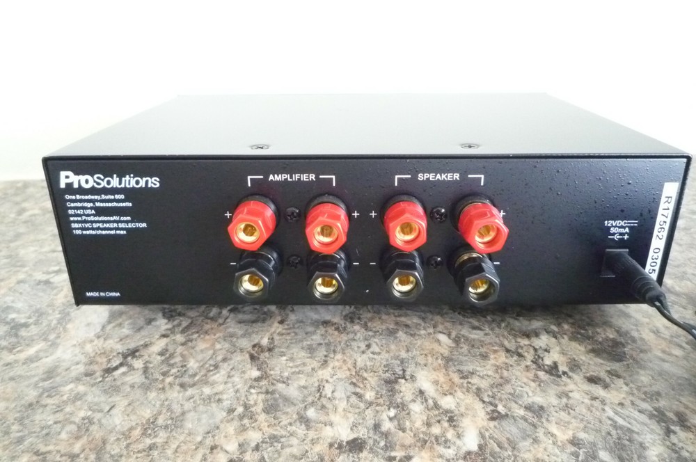 ProSolutions SBX1VC Speaker Selector