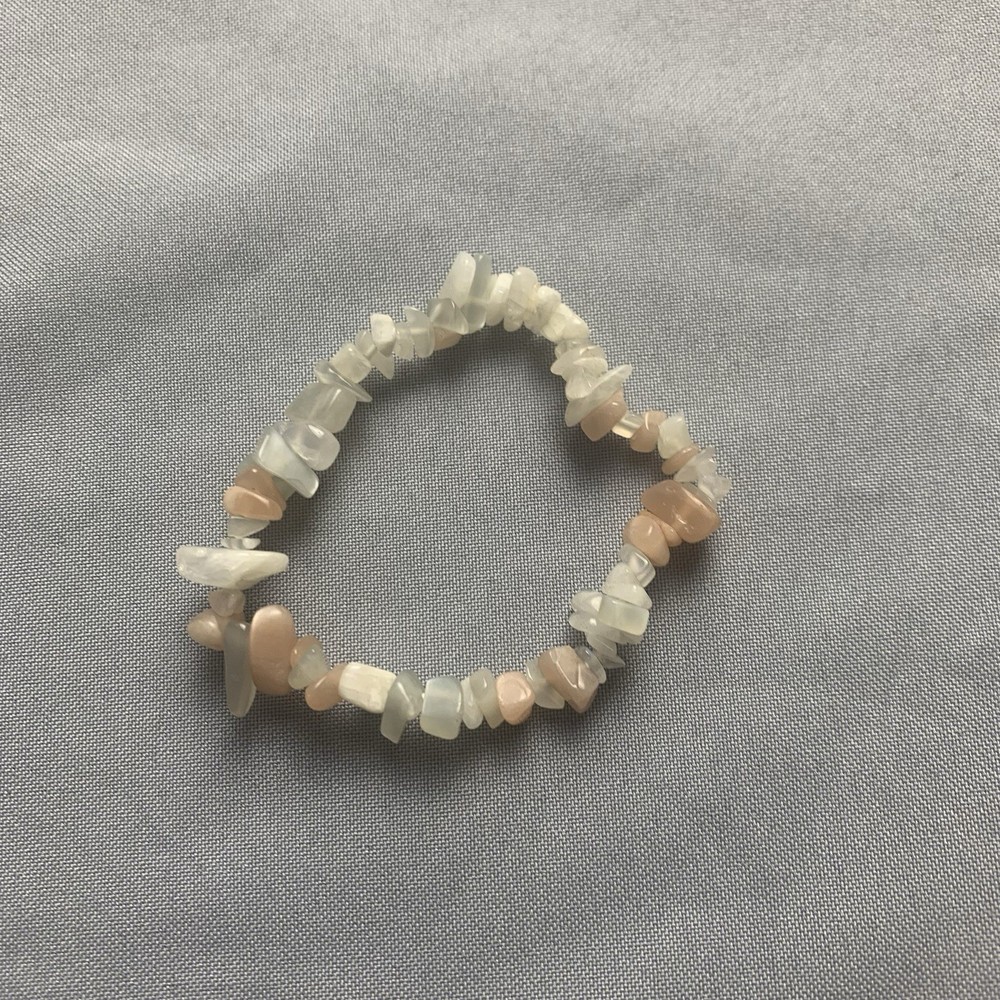 Mixed Moonstone Elasticated Chip Bracelet (brand new unworn)