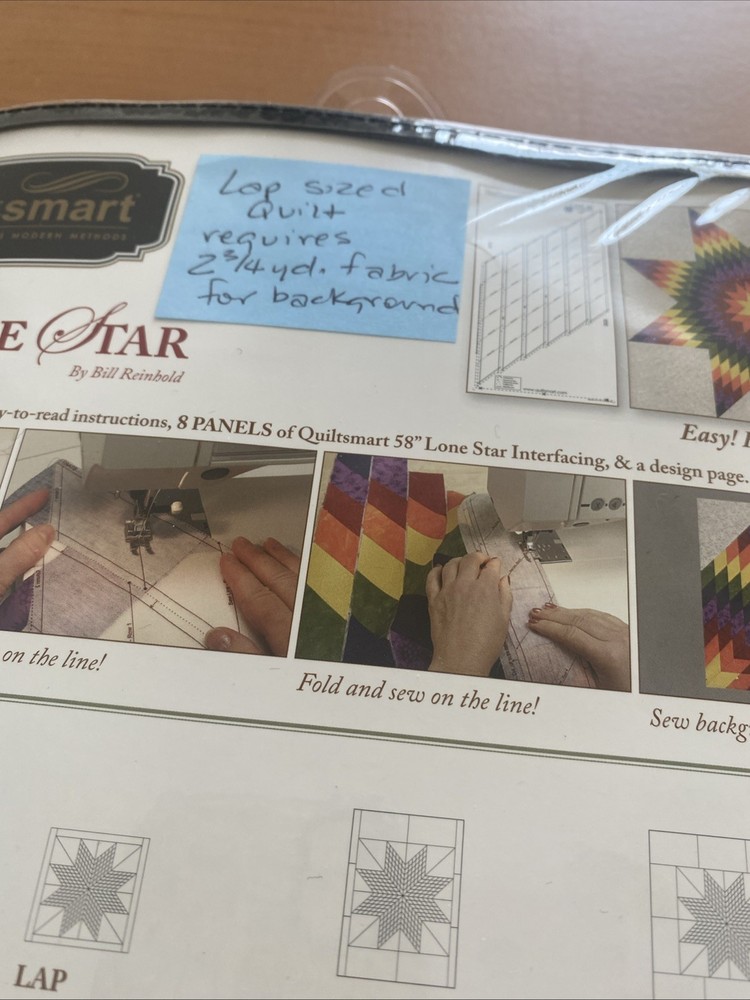 Quiltsmart LONE STAR Printed Interfacing 58" EASY QUILTING!