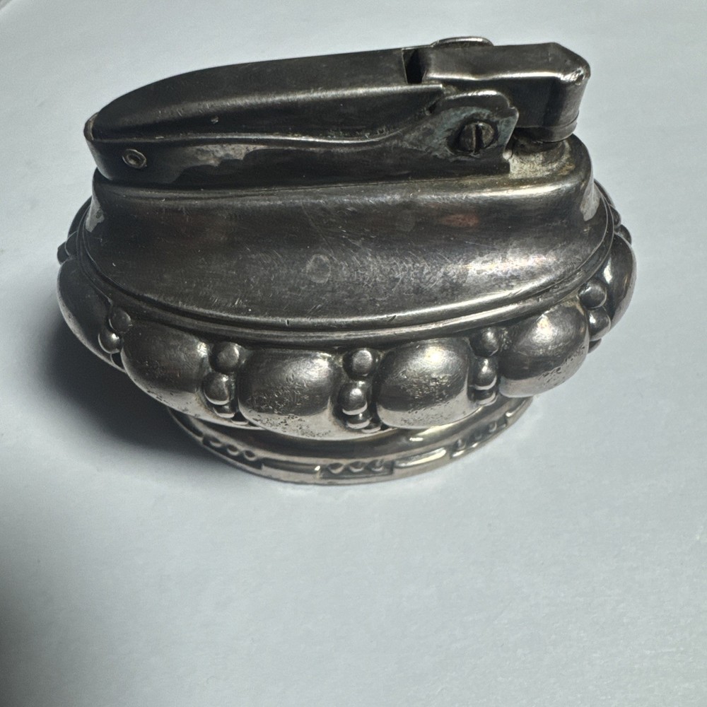 Vintage Silver Plate RONSON CROWN Table Lighter US