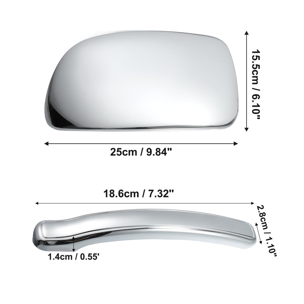 X AUTOHAUX Automotive Exterior Door Handle Covers Rearview Mirror Cover Compa...