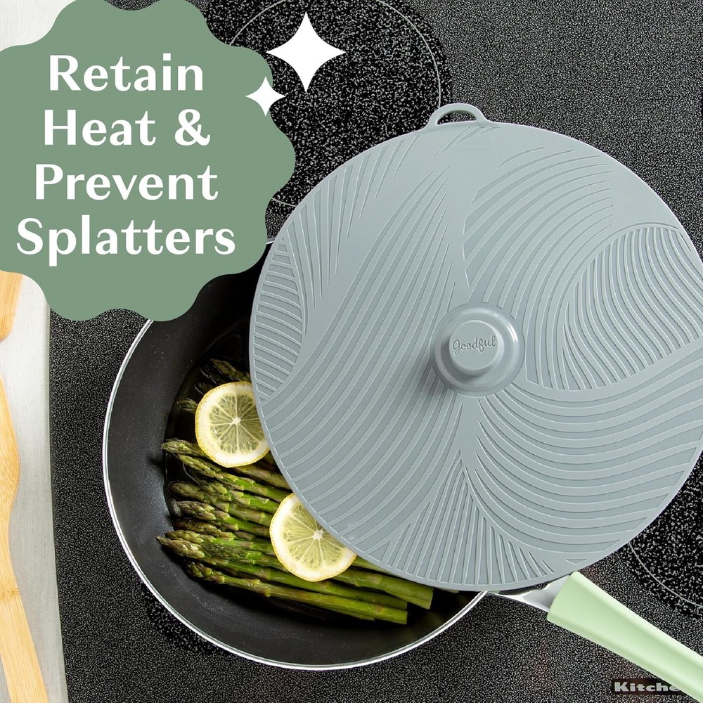 Silicone Suction Seal Lids - 3 Multisized Dishwasher Safe Kitchen Tools