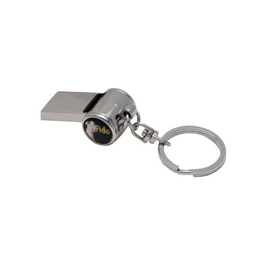Fido Safety Whistle Keychain