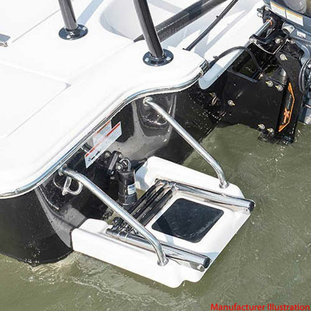 Jet Technologies Boat Ladder Panel 1005-KIT-58 | White Swim Platform