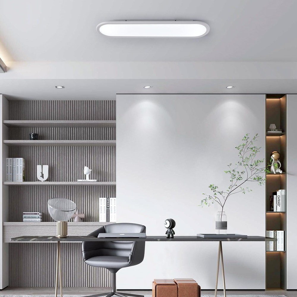 6000K Cool White Modern Ceiling Light Ultra Thin Low Profile for Bedroom Hallway