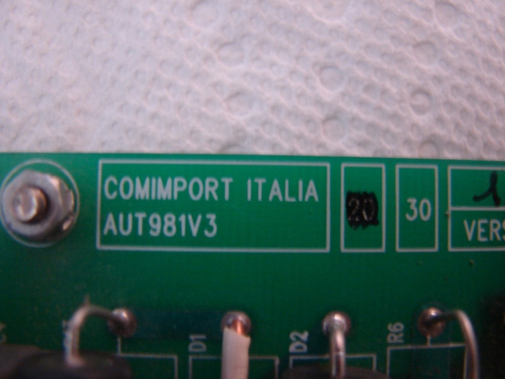 Comimport Italia AUT981V3 Control Board