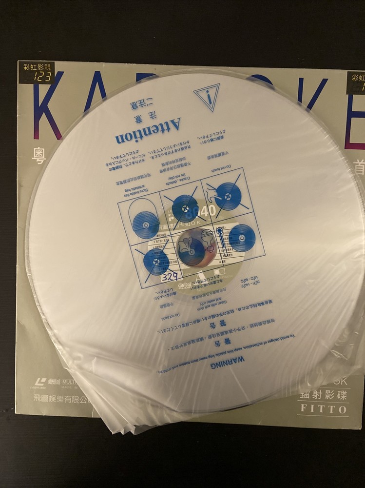 HONG KONG 卡拉OK 鐳射影碟－－粵語金曲精選28首 - －你怎麼捨得我難過/ 讓昨天再見/天才白痴 Laserdisc LD 