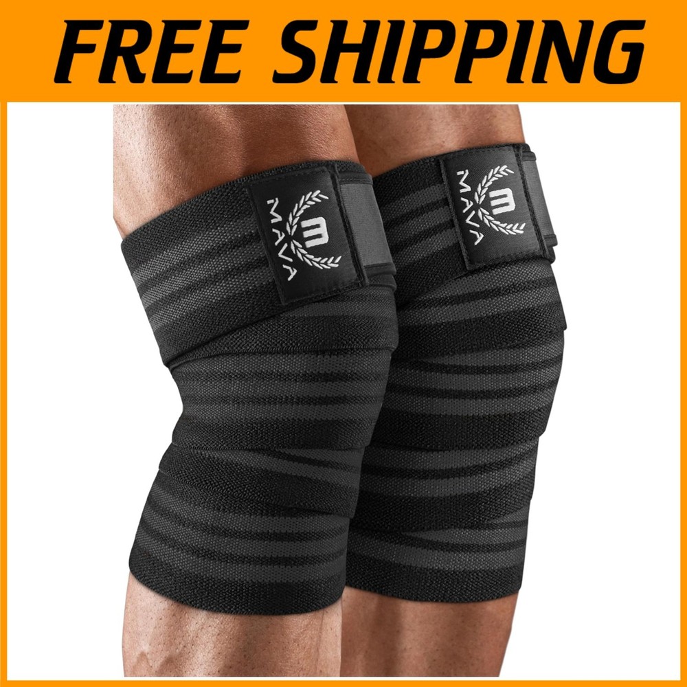 Knee Wraps Pair for Men & Women | 72" Compression Support