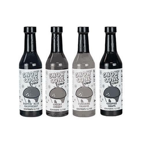 12.7oz Snow Cone Syrups (4 Pack)