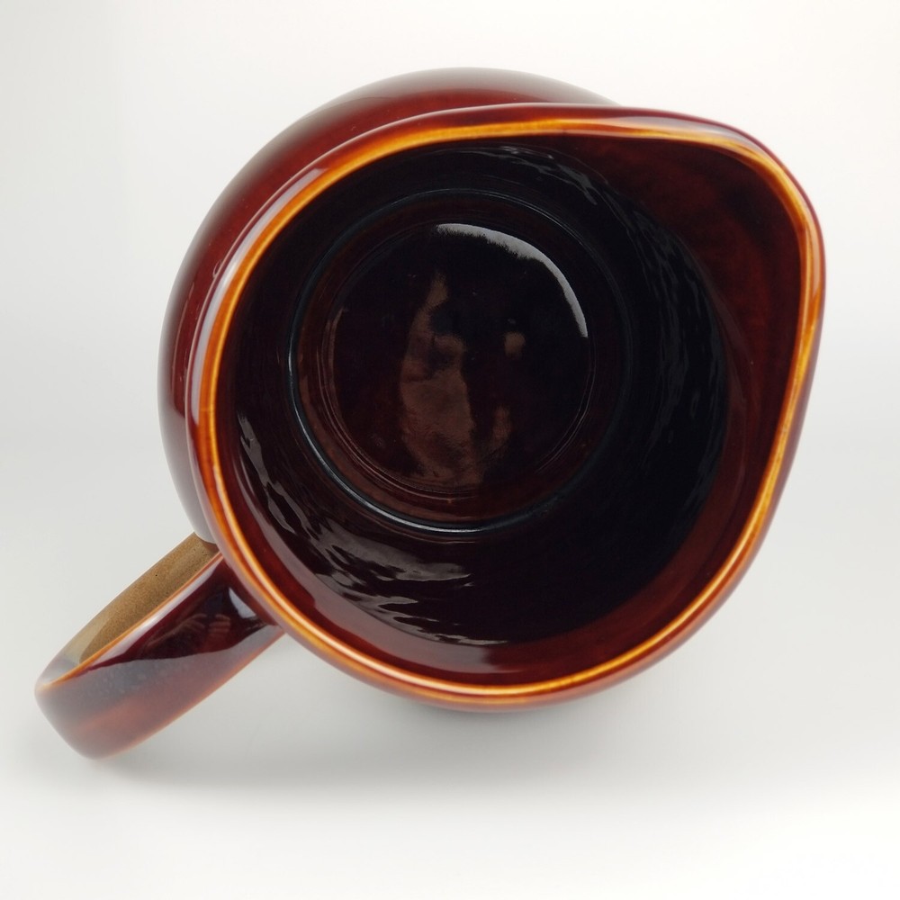 SANGO Nova Brown 80 Oz Watering Pitcher, Earthenware Stoneware Earth Tones