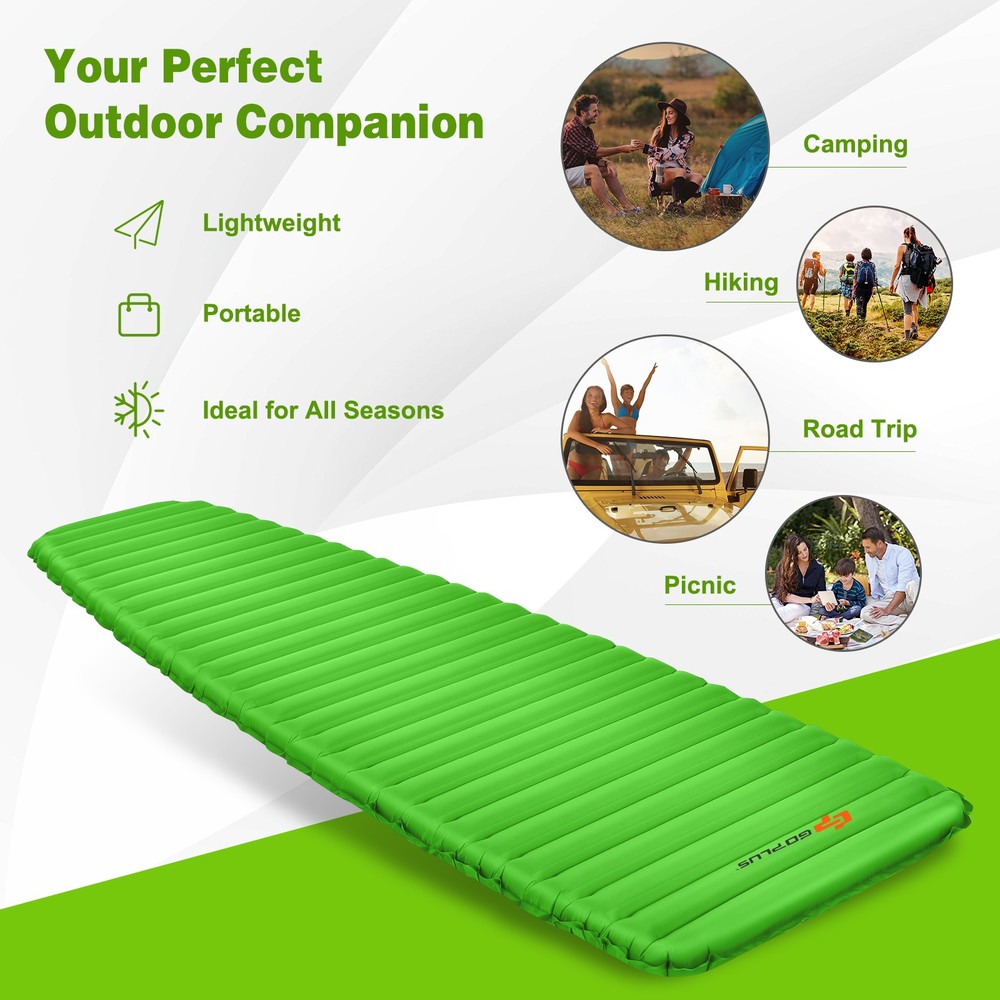 3 Inch Inflatable Camping Sleeping Pad Waterproof & Comfortable Sleeping Mat