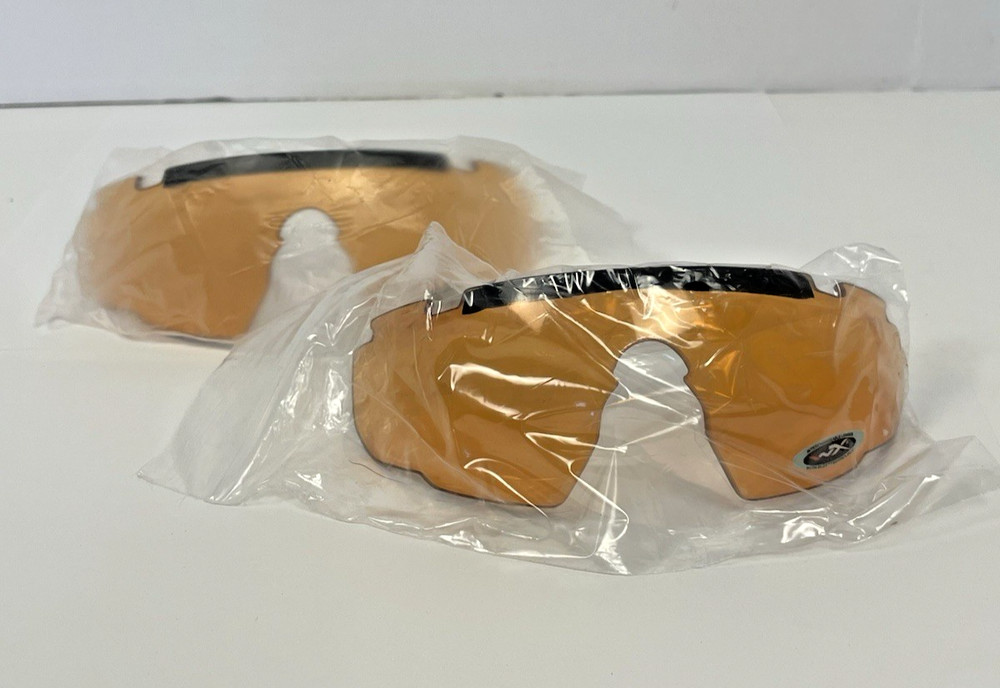 Wiley X Saber Advanced Amber Replacement Lenses Ballistic 2 Pack No Frame