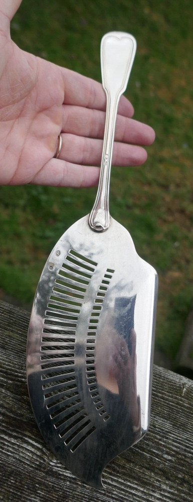 Antique Dated 1907 Dutch .833 Fine Silver Fish Server - 12.25" Long