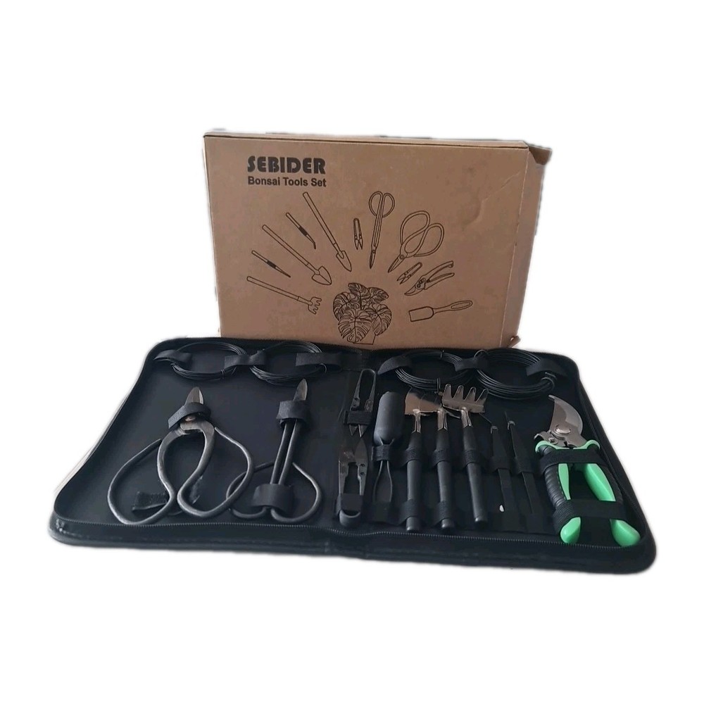 Sebider Bonsai Tree Kit Bonsai Tools Set Suculento Kit 16pcs