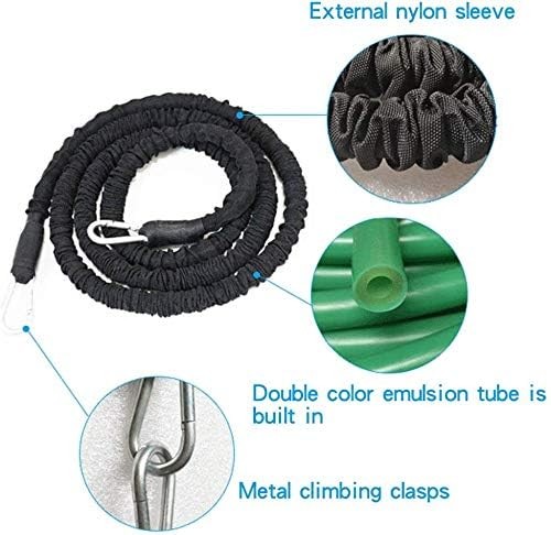 Resistance Training Rope Explosive Force Bounce Physical Black-9.8FT Kit