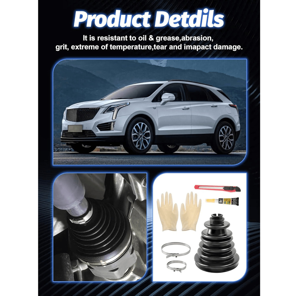 CVS18 Universal Split CV Boot Replacement Kit - Silicone Constant Velocity Joint