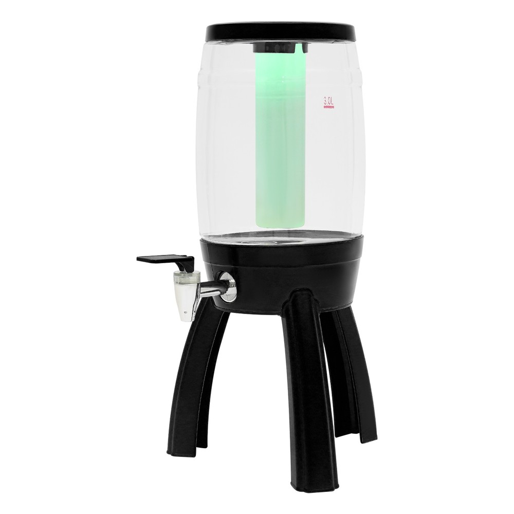 Modern 3L Beer Dispenser Tabletop beer barrel black for bars, restaurants, party