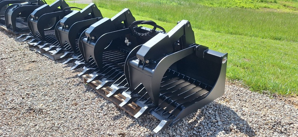 84" Extreme Duty Skid Steer Rock Grapple Withteeth