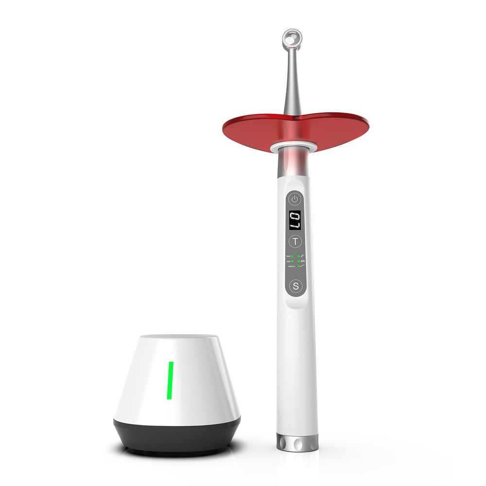 Dental Wireless 10W LED Curing Light 1 Second Curing Flexible Head C25 Plus USA
