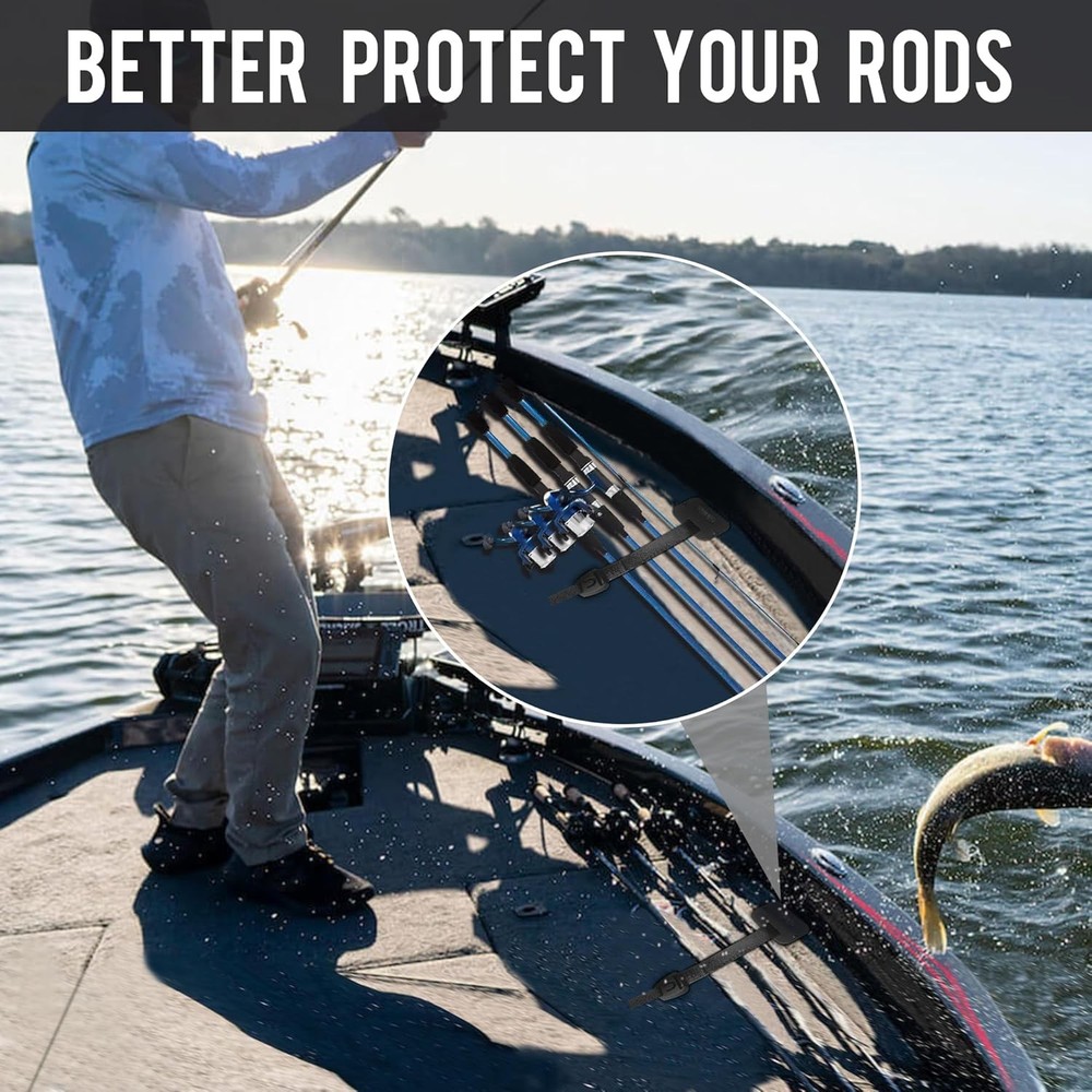 Fishing Rod Retractable Strap Deck Mount 2