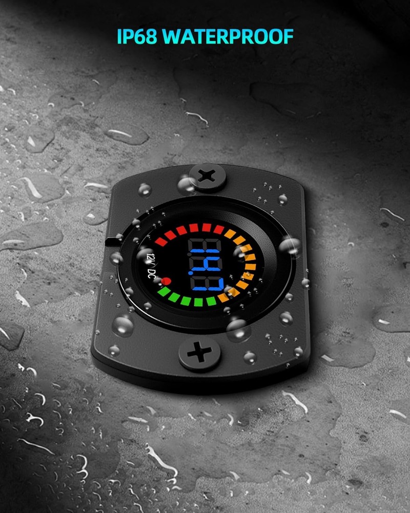 12V Battery Voltage Gauge for Low Voltage & Electrical Issues