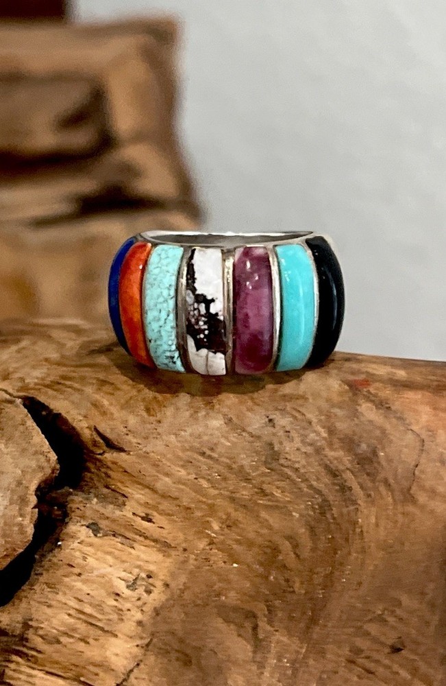 Sanel Sterling Silver Multi Stone Ring