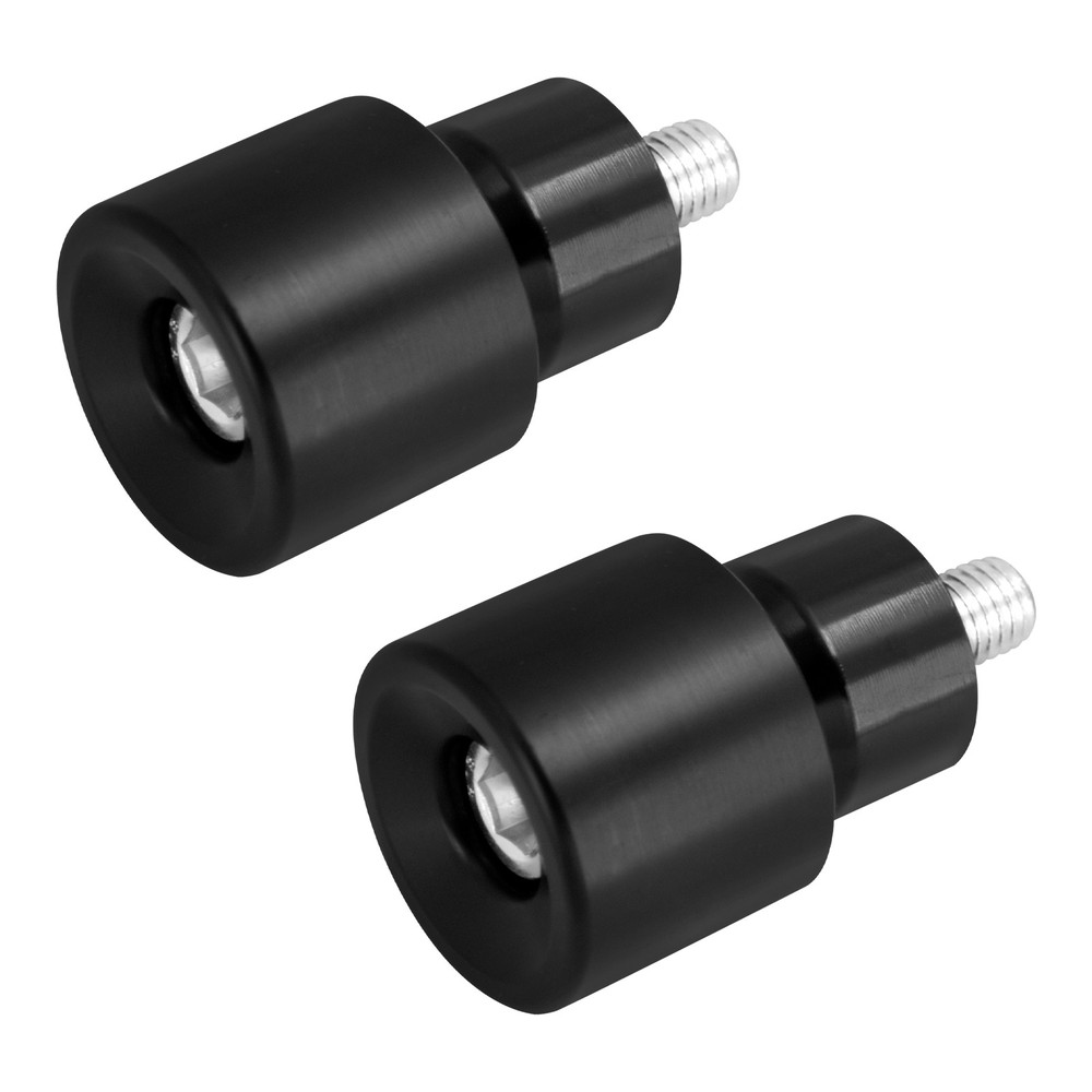 2x Engine Protective Guards Crashs Bars Black Protector M12 End Balls For Harley