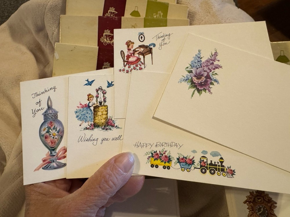 6- VINTAGE BOXES OF POST A NOTE CARDS